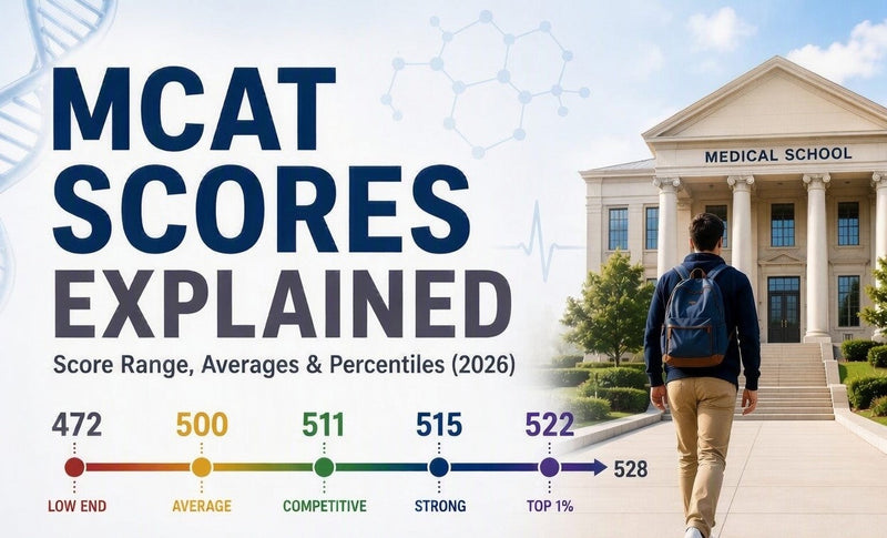 MCAT Scores Explained: Score Range, Averages, and Percentiles (2026 Guide)